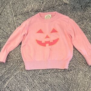 Pink Pumpkin Face Sweater by TBBC